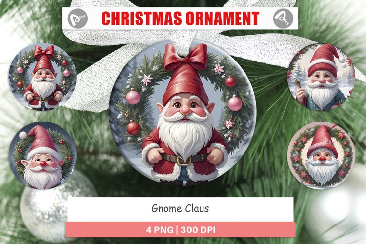 Christmas Ornaments Gnome Claus