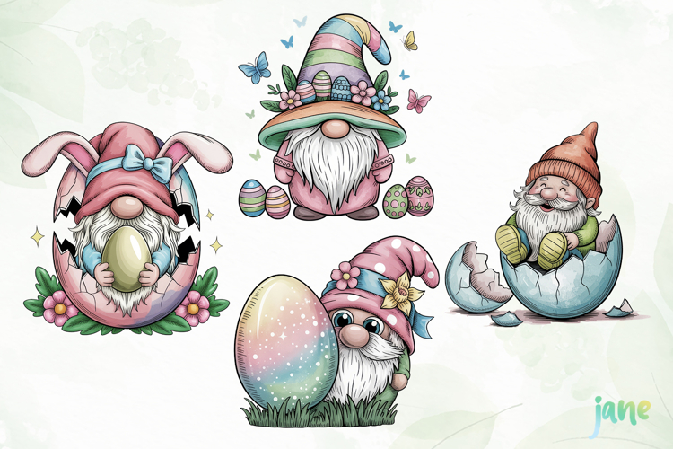 Gnome Easter Clipart