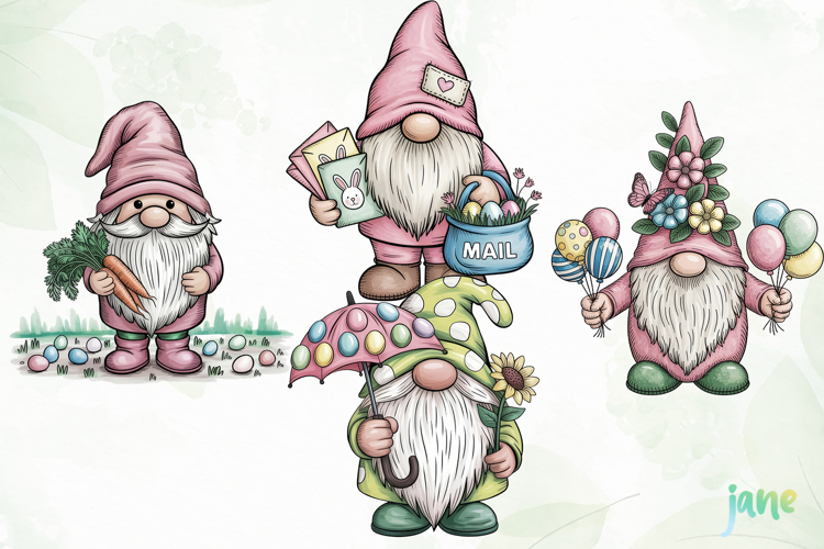 Gnome Easter Clipart