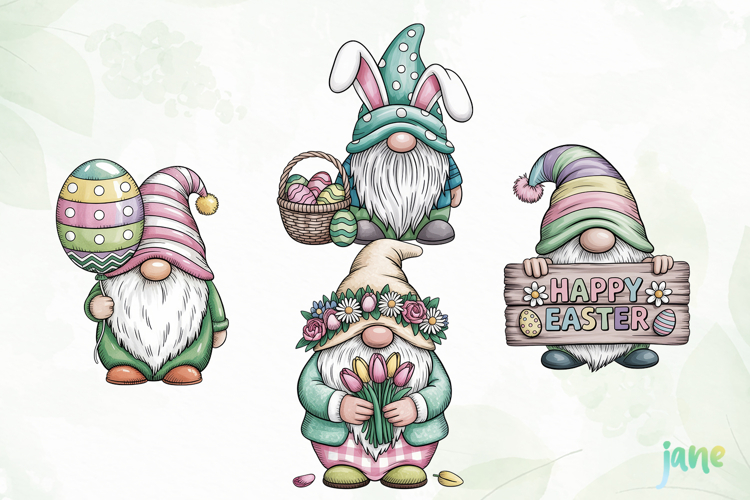 Gnome Easter Clipart