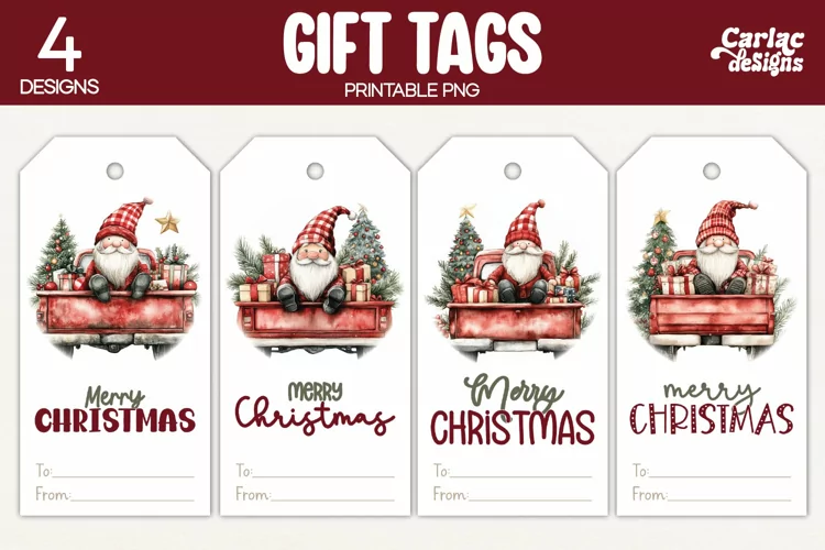 Christmas Gift Tags, Merry Christmas Printable Tags
