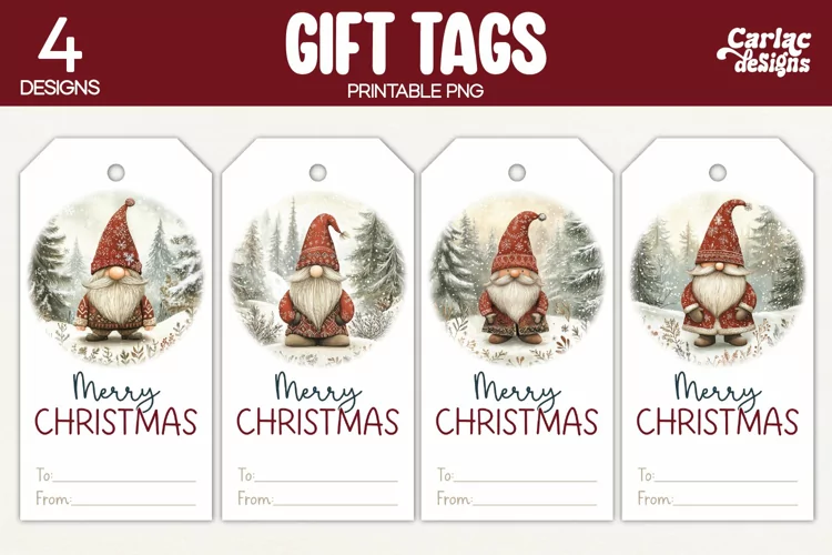 Christmas Gift Tags, Merry Christmas Printable Tags