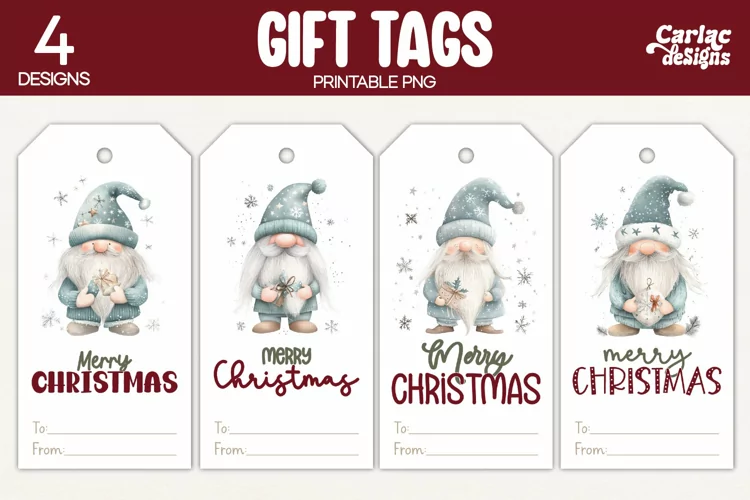 Christmas Gift Tags, Merry Christmas Printable Tags