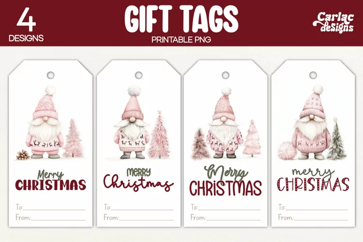 Christmas Gift Tags, Merry Christmas Printable Tags