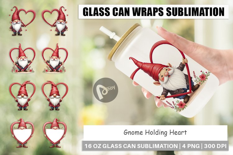 Valentine Gnome Clipart