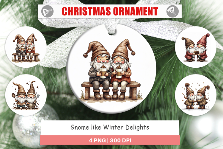 Winter Delights Gnome Ornament