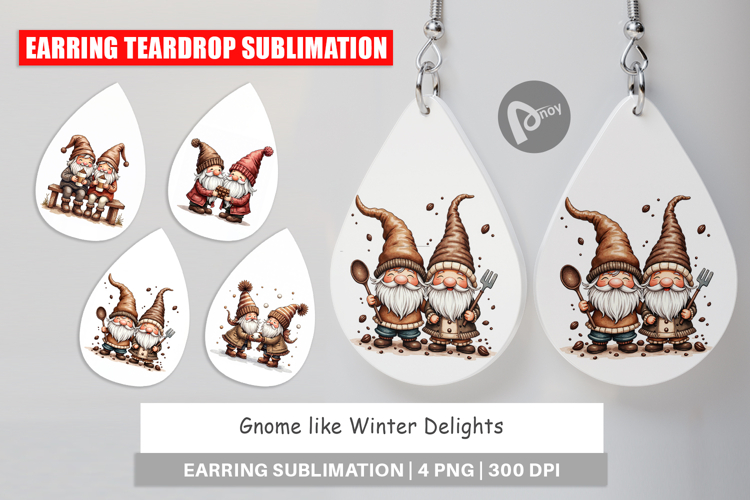 Winter Delights Gnome Earring