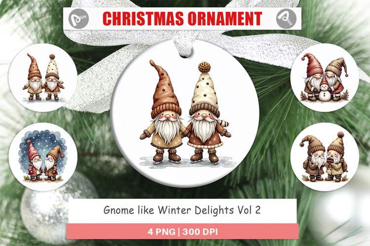 Winter Delights Gnome Ornament