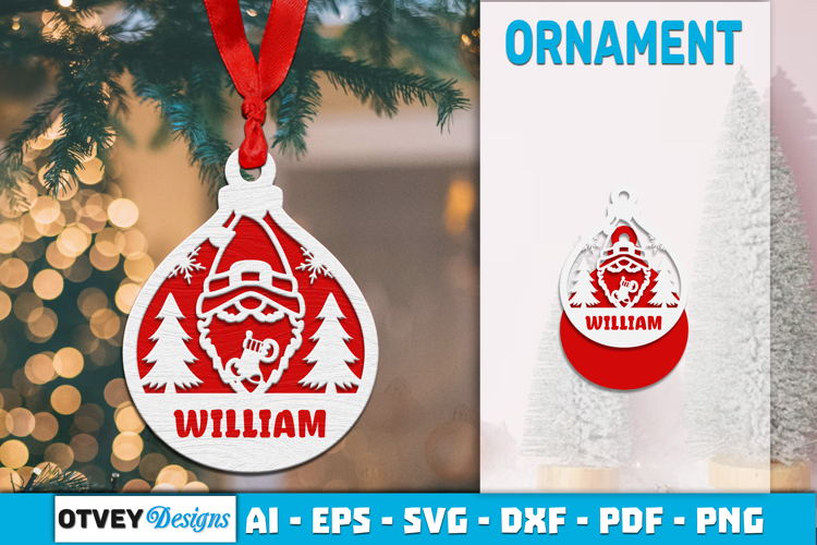 Gnome Ornaments for Holiday Lasercut