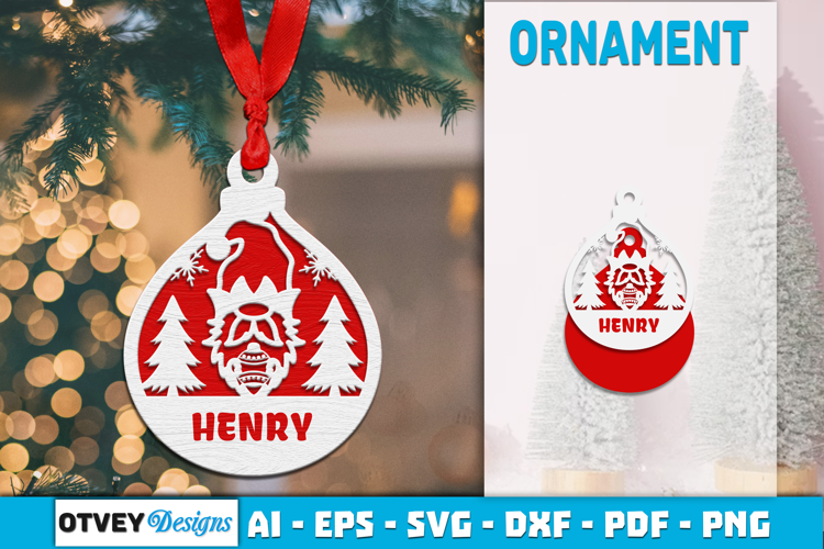 Gnome Ornaments for Holiday Lasercut