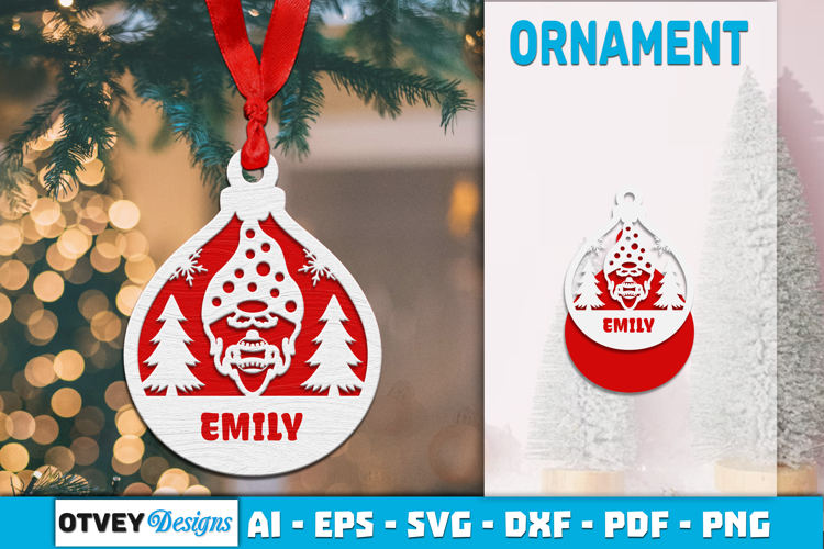 Gnome Ornaments for Holiday Lasercut