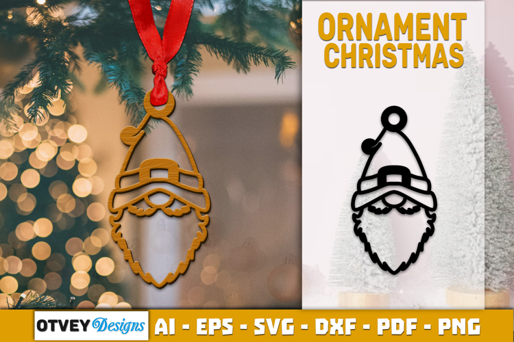 Gnome Ornaments for Holiday Lasercut