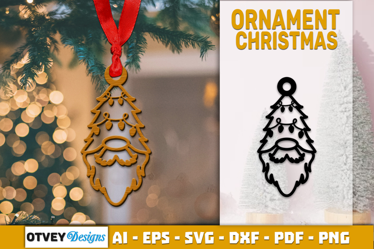 Gnome Ornaments for Holiday Lasercut