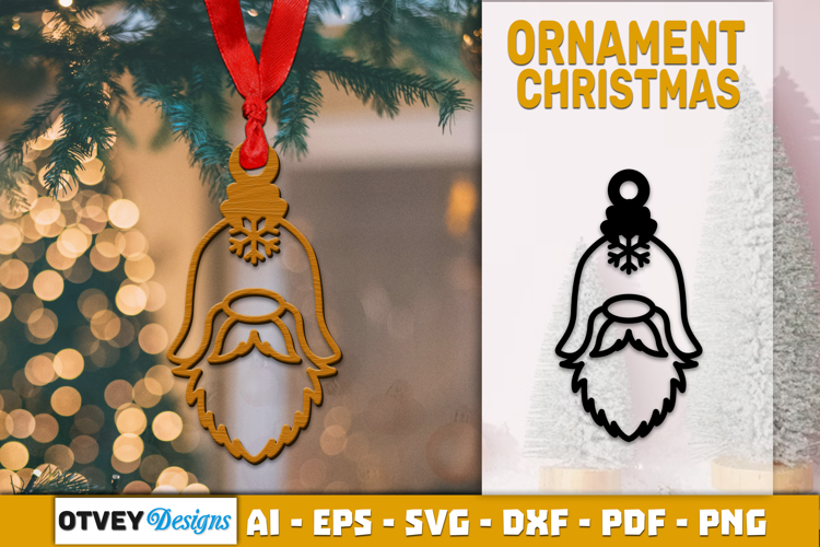 Gnome Ornaments for Holiday Lasercut