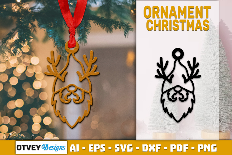 Gnome Ornaments for Holiday Lasercut