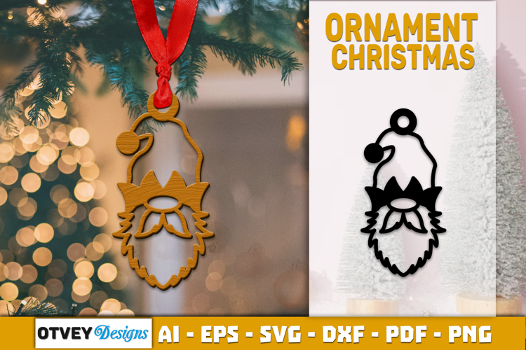 Gnome Ornaments for Holiday Lasercut