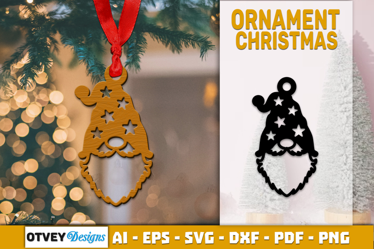 Gnome Ornaments for Holiday Lasercut