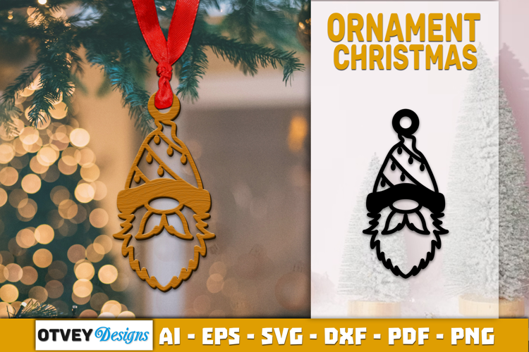 Gnome Ornaments for Holiday Lasercut