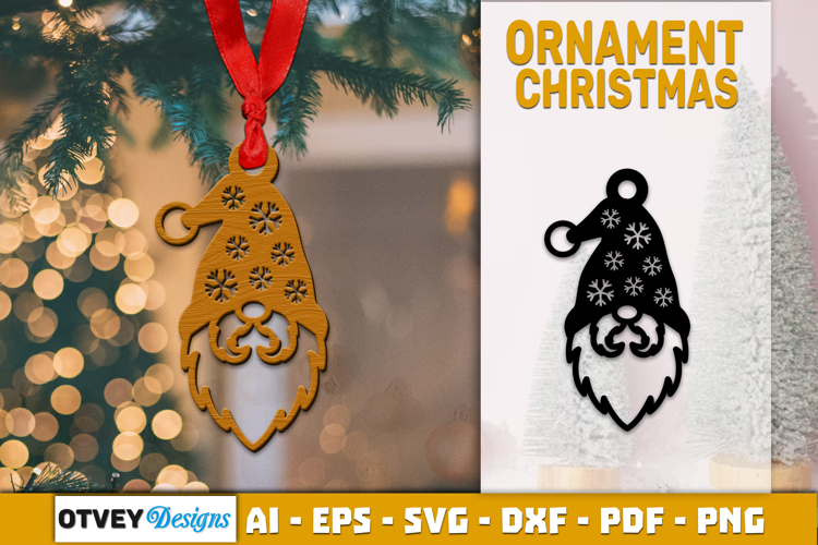 Gnome Ornaments for Holiday Lasercut