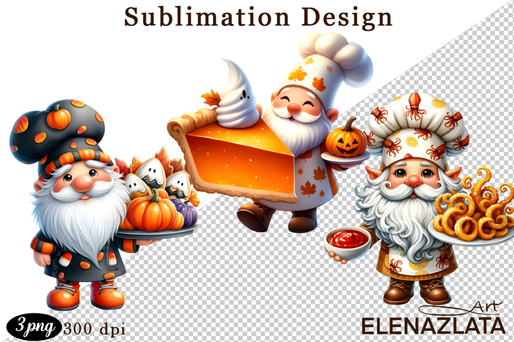Gnome, Happy Halloween Clipart watercolor clipart