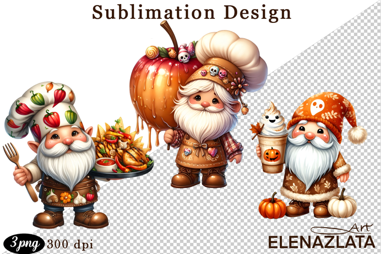 Gnome, Happy Halloween Clipart watercolor clipart