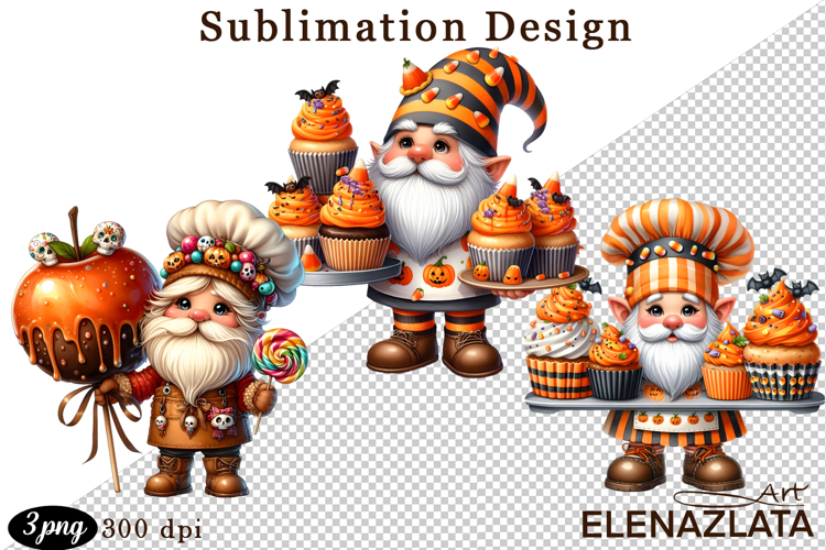 Gnome, Happy Halloween Clipart watercolor clipart