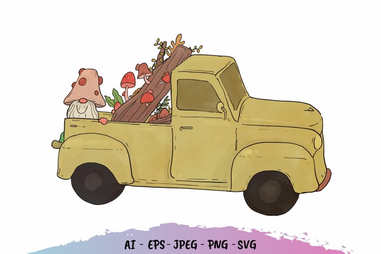 Vintage Truck Clipart Image 9