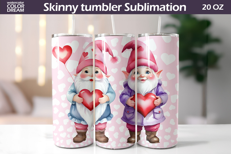 Couple Gnomes Valentine Tumbler | Valentines Day Tumbler