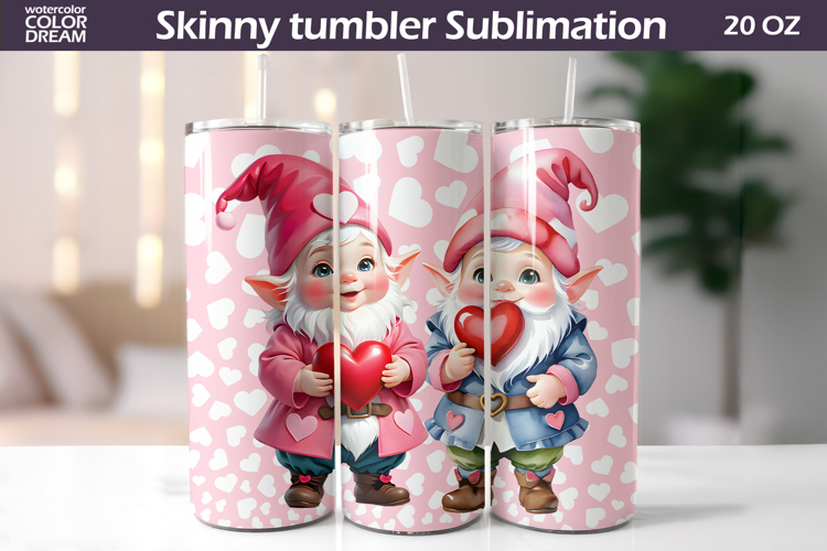 Couple Gnomes Valentine Tumbler | Valentines Day Tumbler