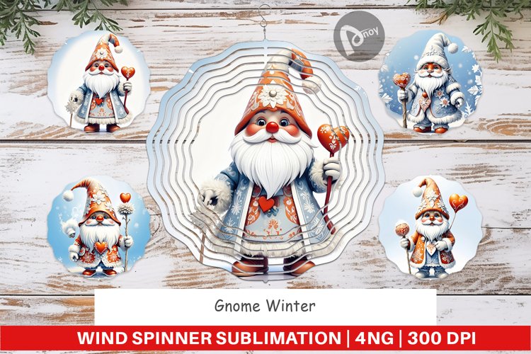 Wind Spinner Gnome Winter