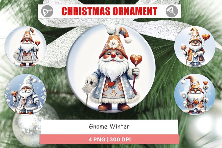 Christmas Ornaments Gnome Winter