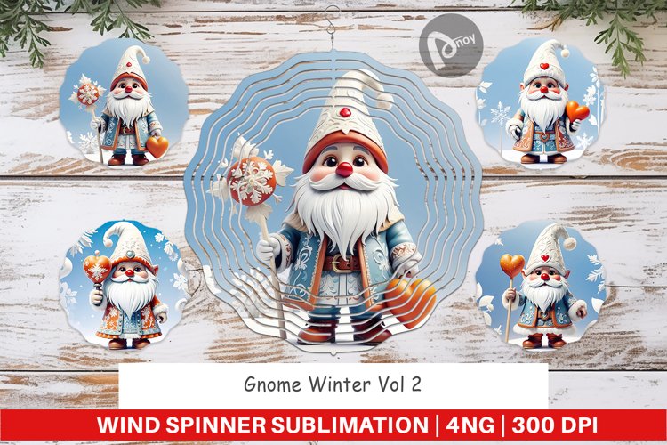 Wind Spinner Gnome Winter