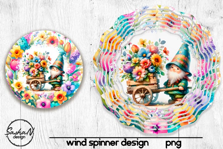 Spring gnome wind spinner, Wind spinner designs