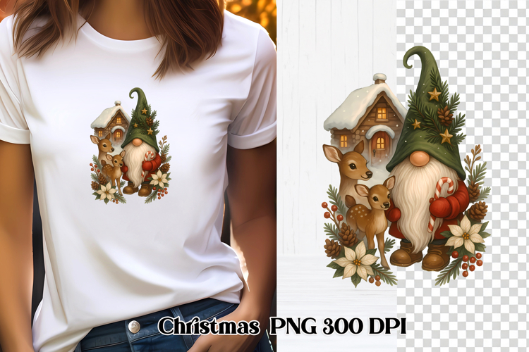 Christmas gnome clipart | Christmas gnome sublimation