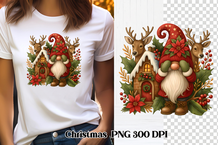 Christmas gnome clipart | Christmas gnome sublimation