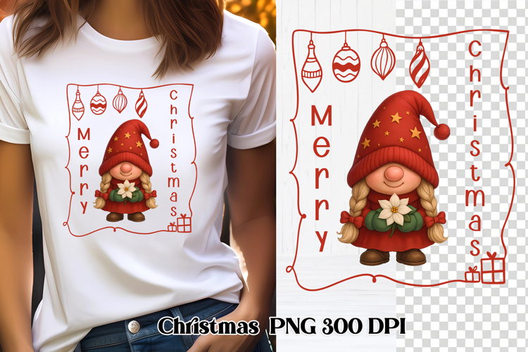 Christmas gnome sublimation | Christmas clipart
