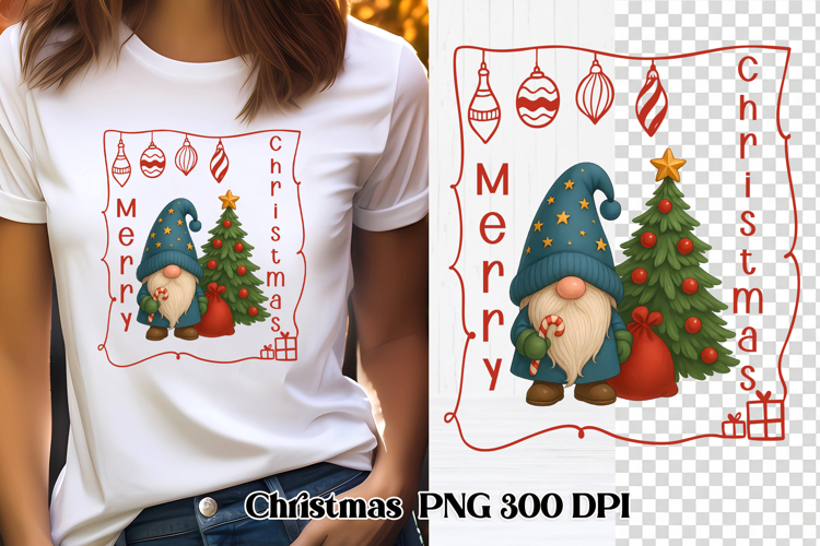 Christmas gnome sublimation | Christmas clipart