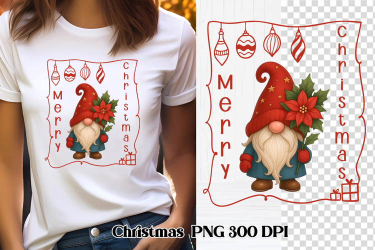 Christmas gnome sublimation | Christmas clipart