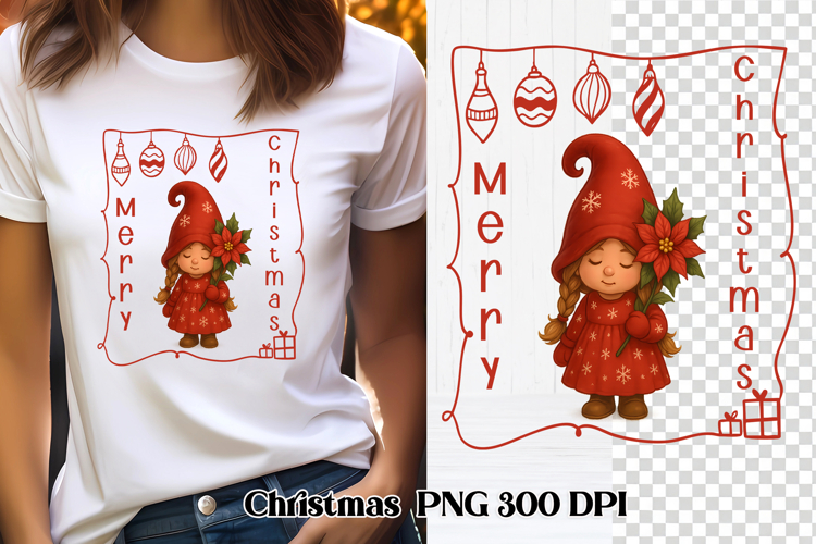 Christmas gnome sublimation | Christmas clipart