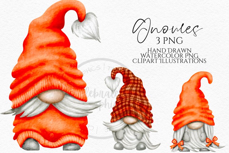 Orange Gnome Clipart