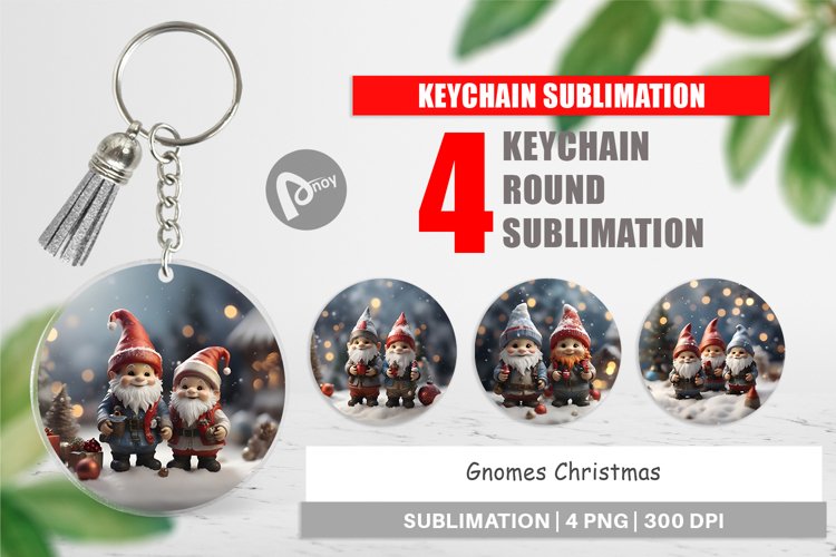 Keychain Gnomes Christmas