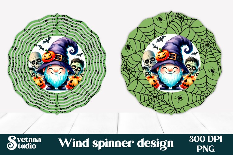 Halloween wind spinner sublimation | Halloween gnome PNG