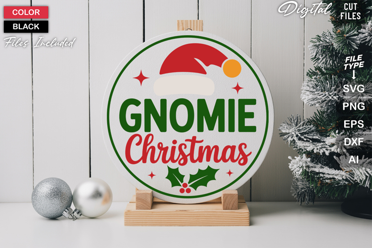 Round Christmas Svg Image 11