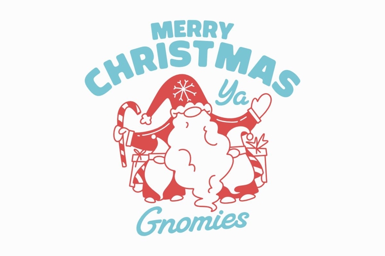Merry Christmas Ya Gnomeis T-shirt Design