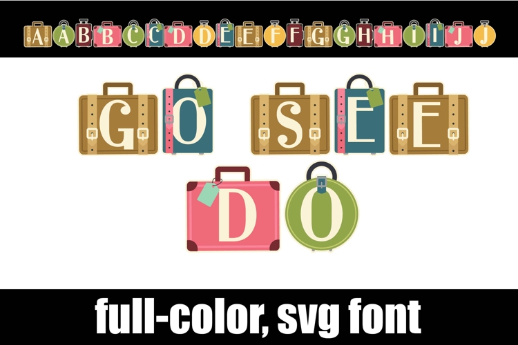 Go See Do Color Font