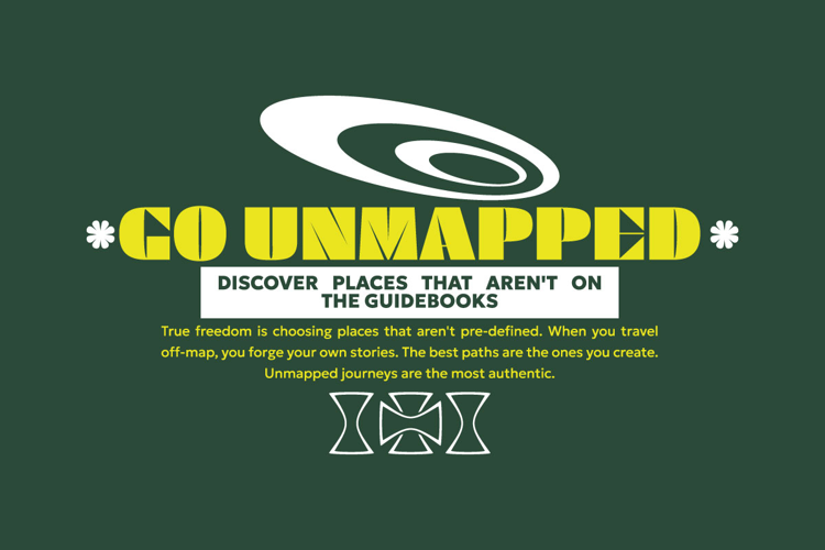 Go Unmapped Urban Typography T-shirt Design