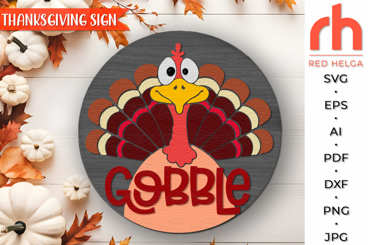 Turkey Gobble Svg
