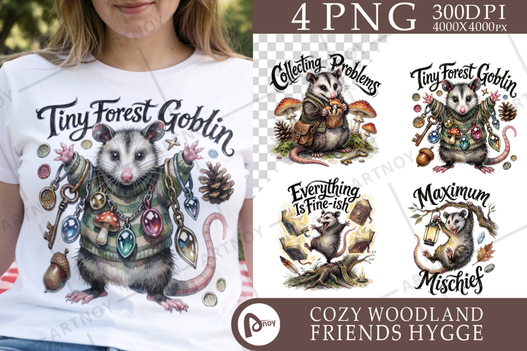 Goblin Possum Whimsigoth Sublimation