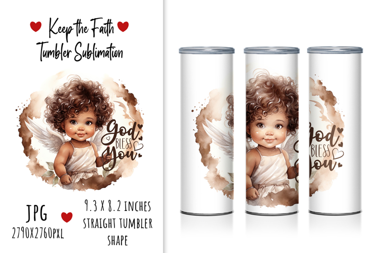 "God Bless You" Tumbler Sublimation