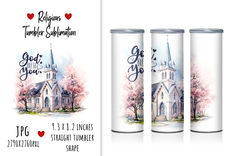 "God Bless You" Tumbler Classic Design